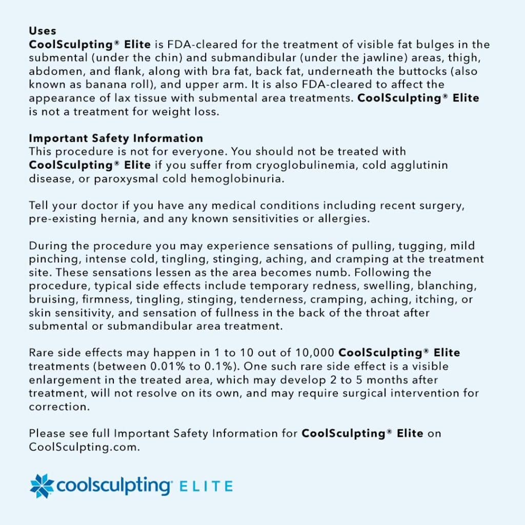 Coolsculpting elite uses-Medspa-Cheeky medspa-Fairbanks,AK